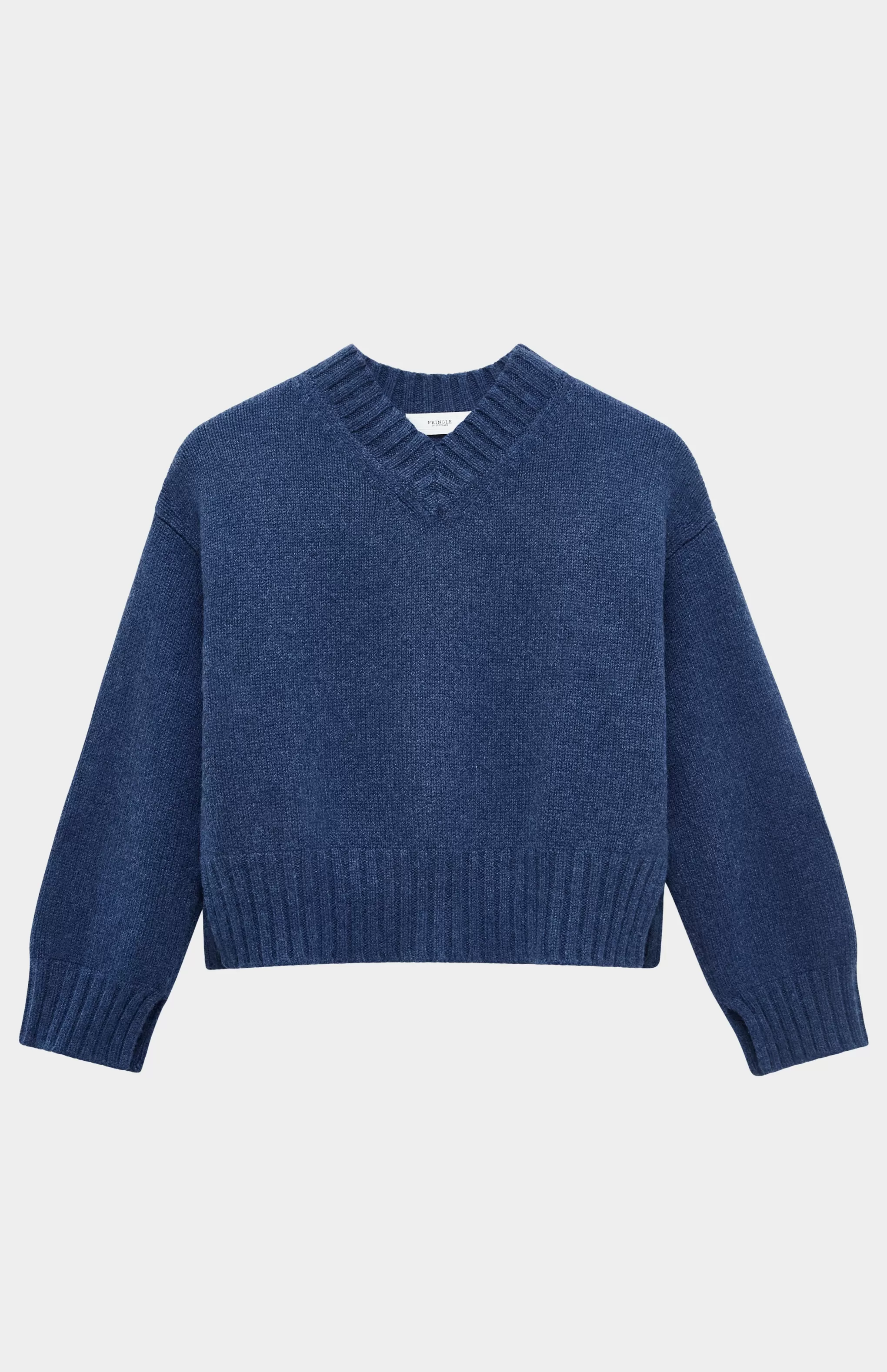 Cheap Women's V Neck Cosy Cashmere Jumper In Night Sky Men/Women Gifts For Women