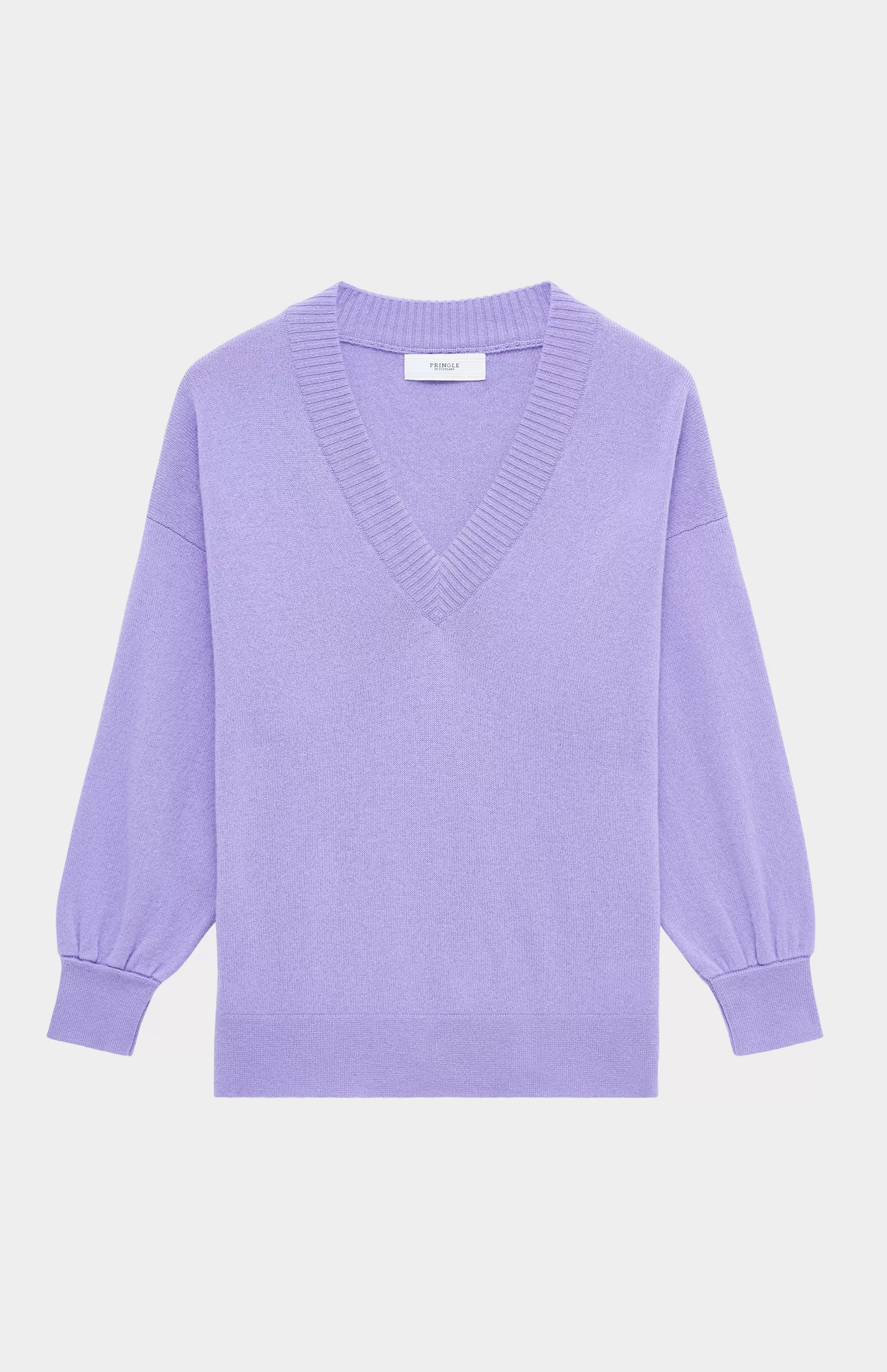 Cheap Women's V Neck Lightweight Cashmere Jumper In Lavender Blossom Men/Women Classic Cashmere